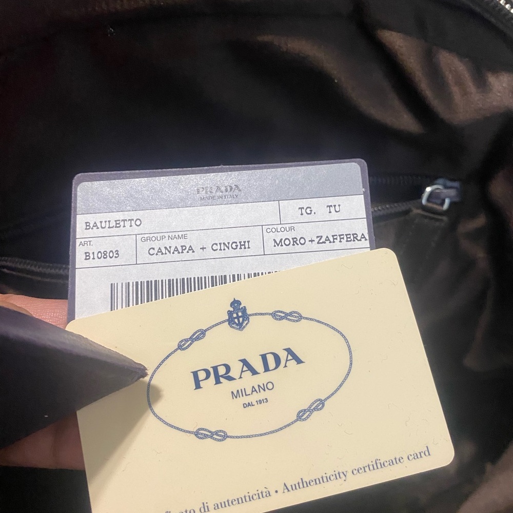 Prada Yellow and Brown Travel Bag - Picture 14 of 16